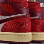 Giày Air Jordan 1 Mid SE Tiki Leaf Team Red (W) Best Quality