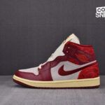 Giày Air Jordan 1 Mid SE Tiki Leaf Team Red (W) Best Quality