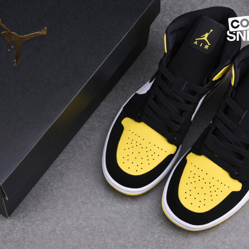 Giày Air Jordan 1 mid SE Yellow Toe Best Quality