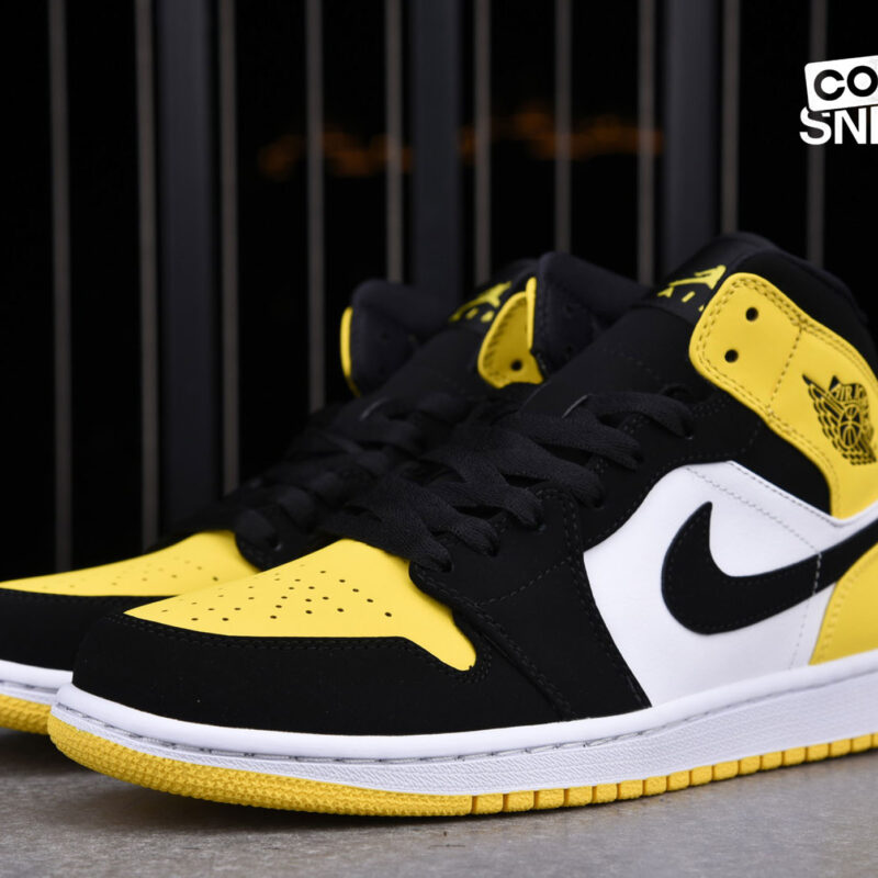 Giày Air Jordan 1 mid SE Yellow Toe Best Quality