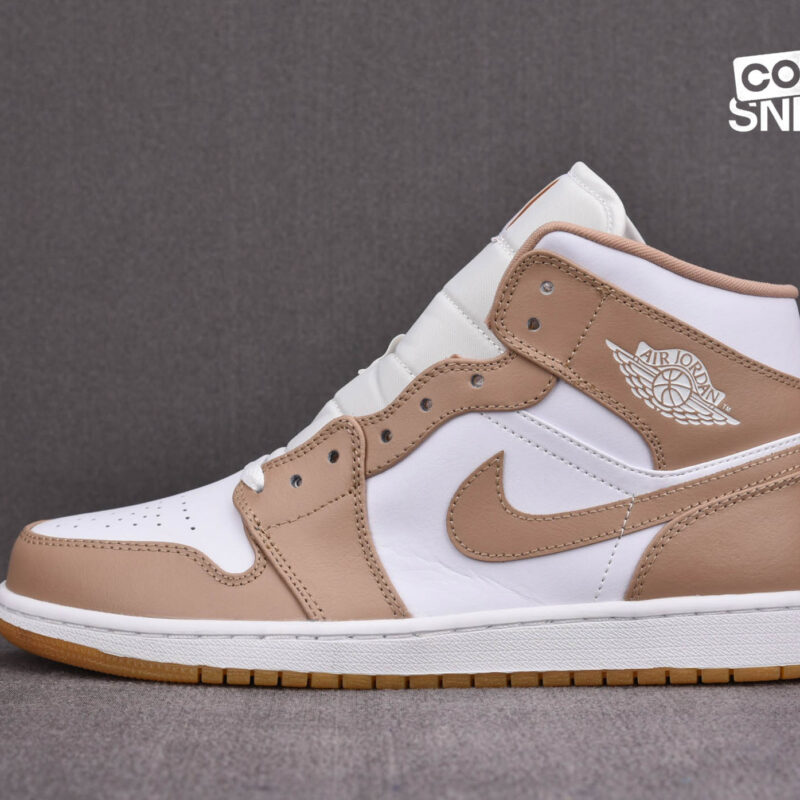 Giày Air Jordan 1 Mid ‘Tan Gum’ Best Quality