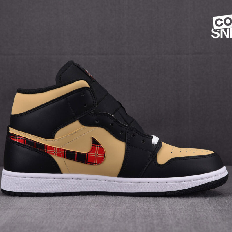 Giày Air Jordan 1 Mid ‘Tartan Swoosh’ Best Quality