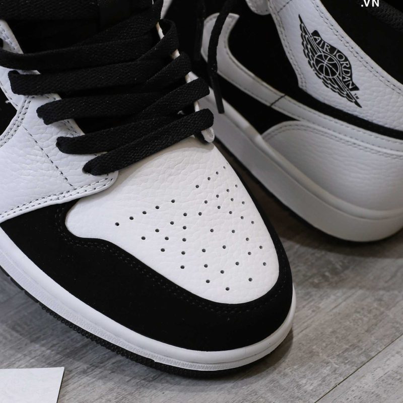 Giày Air Jordan 1 Mid Tuxedo White Black Best Quality