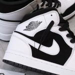 Giày Air Jordan 1 Mid Tuxedo White Black Best Quality