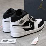 Giày Air Jordan 1 Mid Tuxedo White Black Best Quality