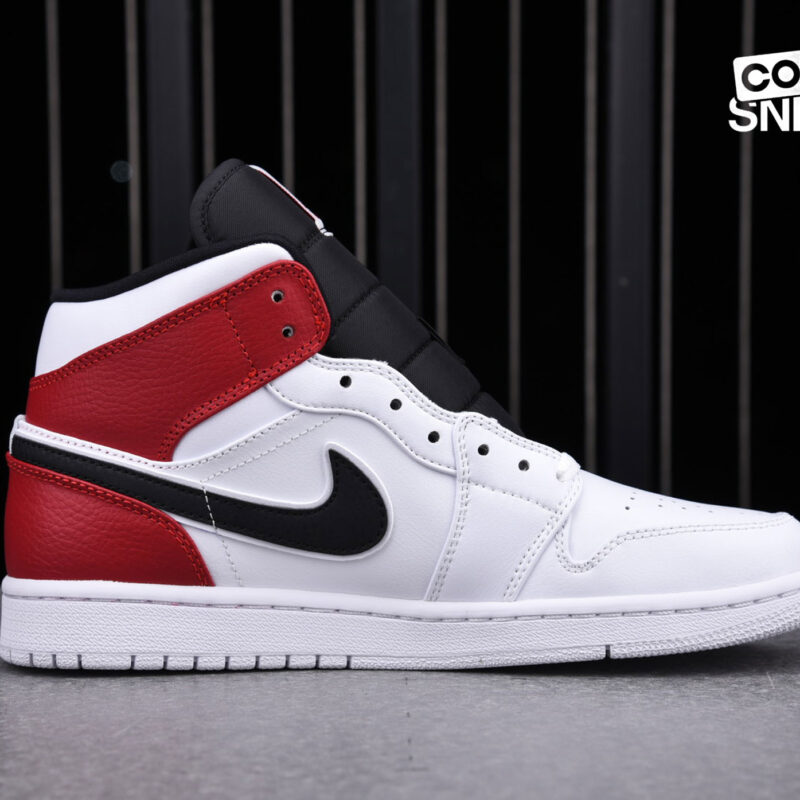 Giày Air Jordan 1 Mid ‘White Chicago Remix’ Best Quality