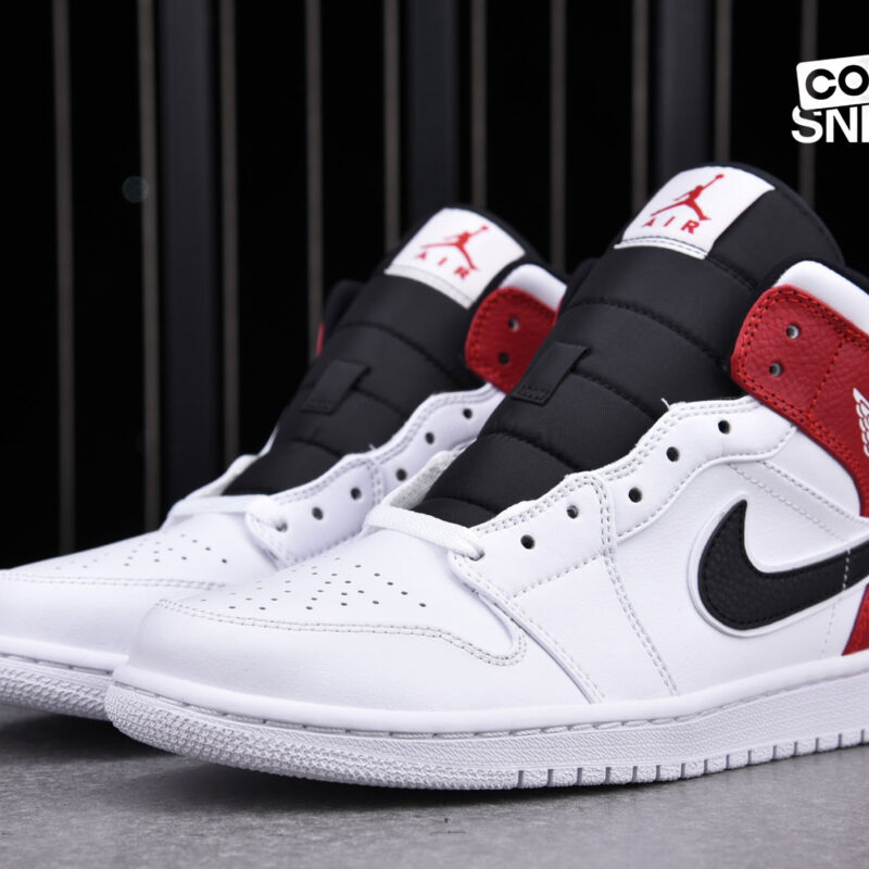 Giày Air Jordan 1 Mid ‘White Chicago Remix’ Best Quality