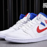 Giày Air Jordan 1 Mid ‘White Red Royal’ Best Quality