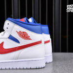 Giày Air Jordan 1 Mid ‘White Red Royal’ Best Quality