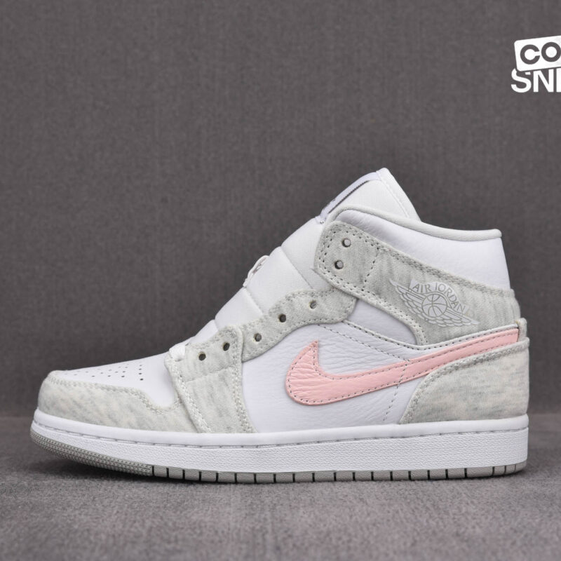 Giày Air Jordan 1 Mid Wmns SE ‘White Light Iron Ore’ Best Quality