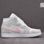 Giày Air Jordan 1 Mid Wmns SE ‘White Light Iron Ore’ Best Quality