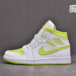 Giày Air Jordan 1 Mid Wmns ‘White Lime’ Best Quality