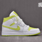 Giày Air Jordan 1 Mid Wmns ‘White Lime’ Best Quality