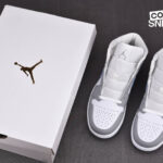 Giày Air Jordan 1 Mid Wolf Grey Aluminum Best Quality