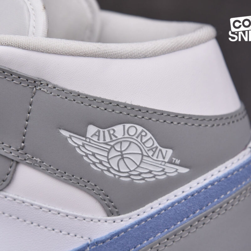 Giày Air Jordan 1 Mid Wolf Grey Aluminum Best Quality