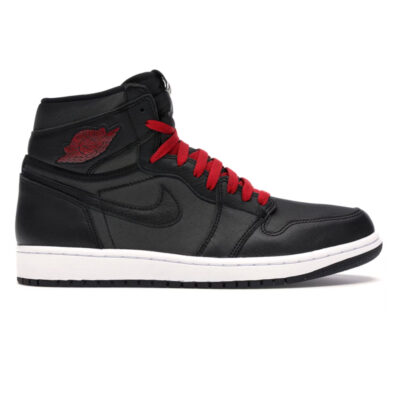 Giày Air Jordan 1 Retro High Black Satin Gym Red Best Quality