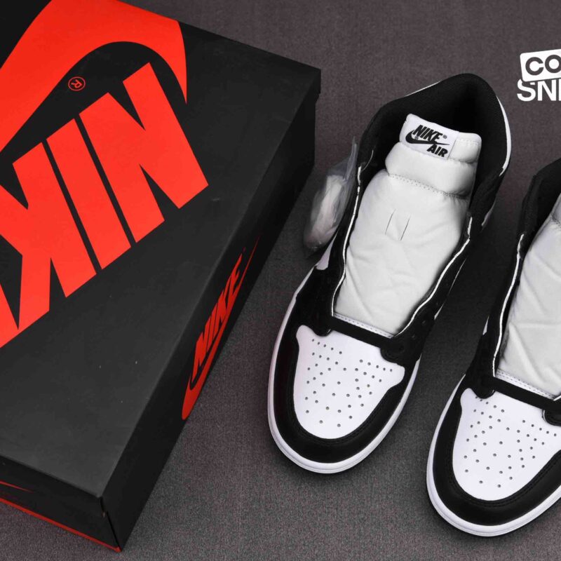 Giày Air Jordan 1 Retro High Black White Best Quality