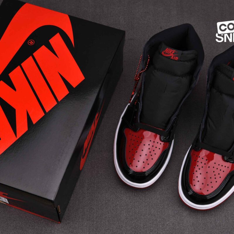 Giày Air Jordan 1 Retro High OG ‘Patent Bred’ Best Quality