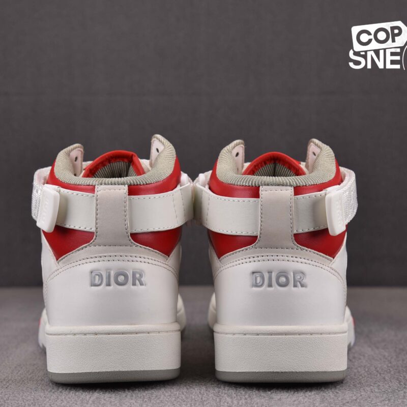 Giày Dior B27 High White Red Best Quality