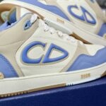 Giày Dior B57 Mid Blue Cream and Beige Suede Best Quality