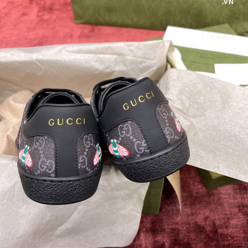 Giày Gucci Ace Bee Print Black Best Quality