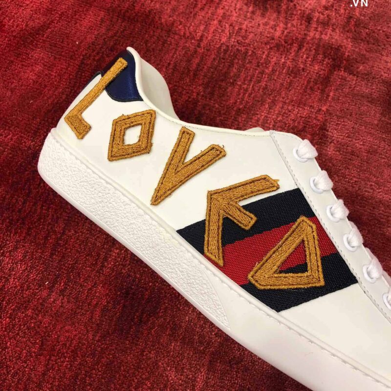 Giày Gucci Ace Embroidered Love Best Quality