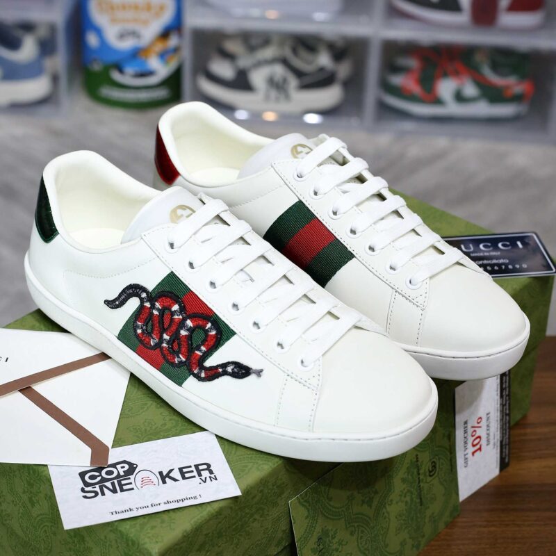 Giày Gucci Ace Embroidered Snake Best Quality