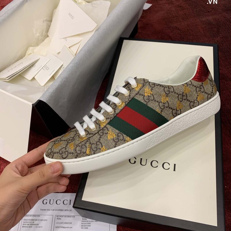 Giày Gucci Ace GG Supreme Bees Best Quality