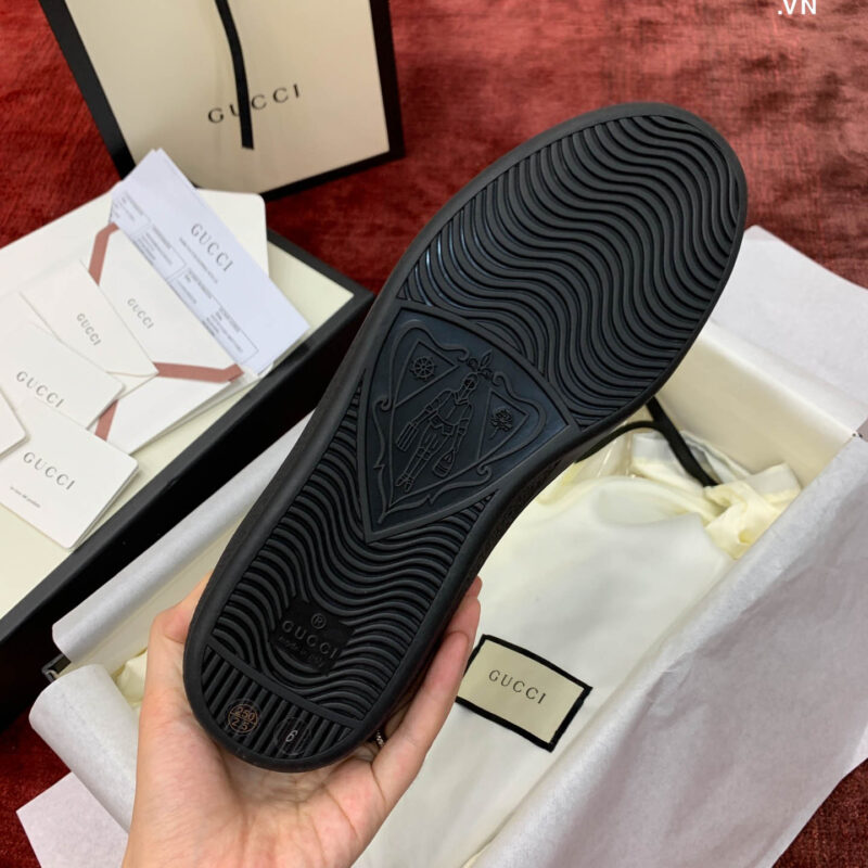 Giày Gucci Ace Sneaker with Interlocking G Black Best Quality