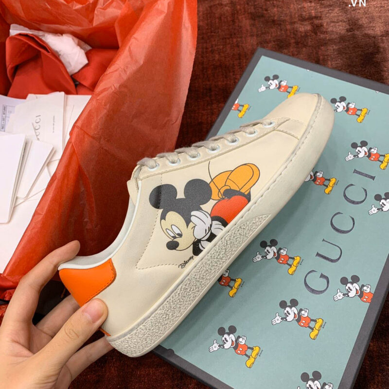 Giày Gucci Ace x Disney Ivory Best Quality