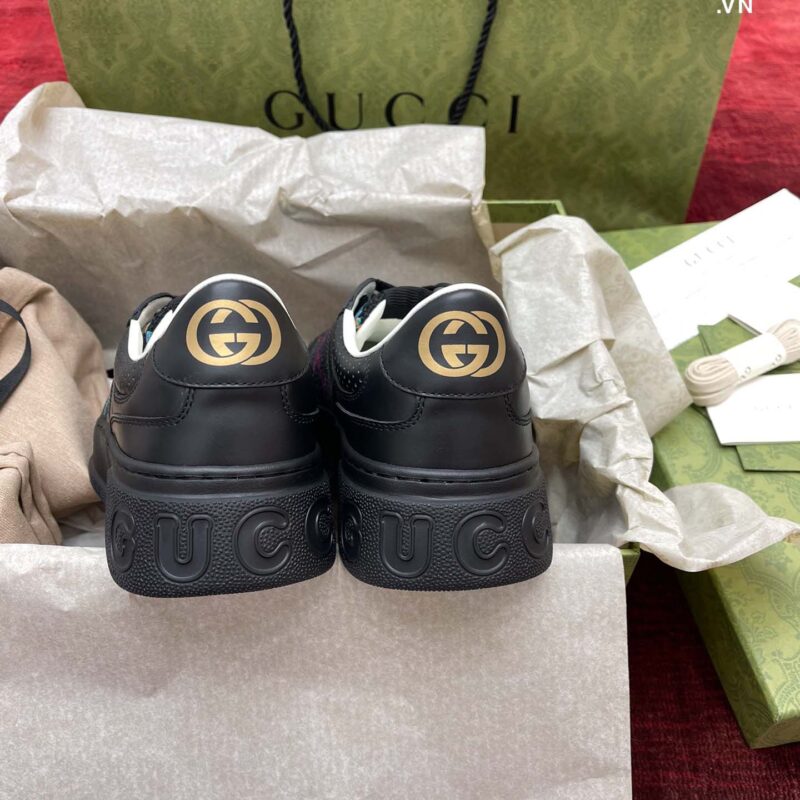 Giày Gucci GG Black Sneaker ‘Multicolor’ Best Quality