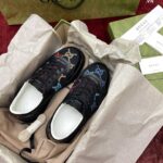 Giày Gucci GG Black Sneaker ‘Multicolor’ Best Quality