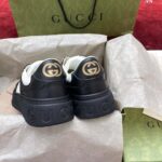 Giày Gucci GG Embossed White Black Leather Best Quality