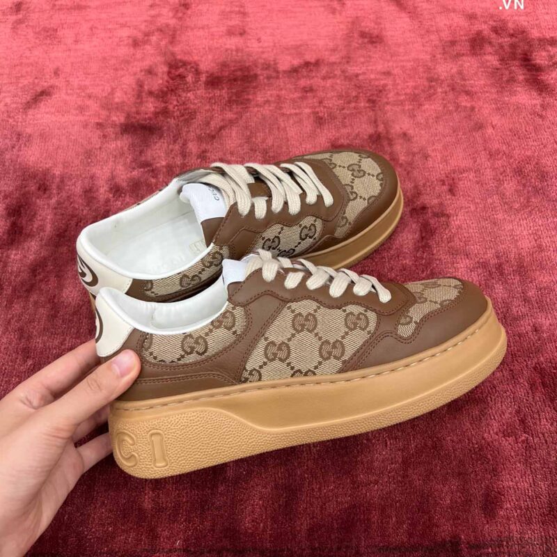 Giày Gucci GG Sneaker GG Beige Ebony Best Quality