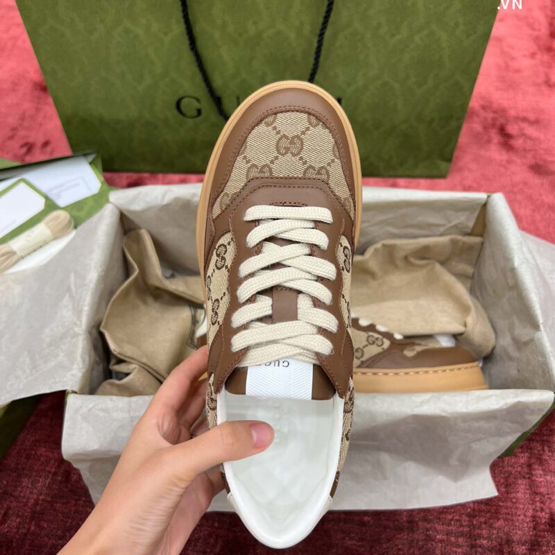 Giày Gucci GG Sneaker GG Beige Ebony Best Quality