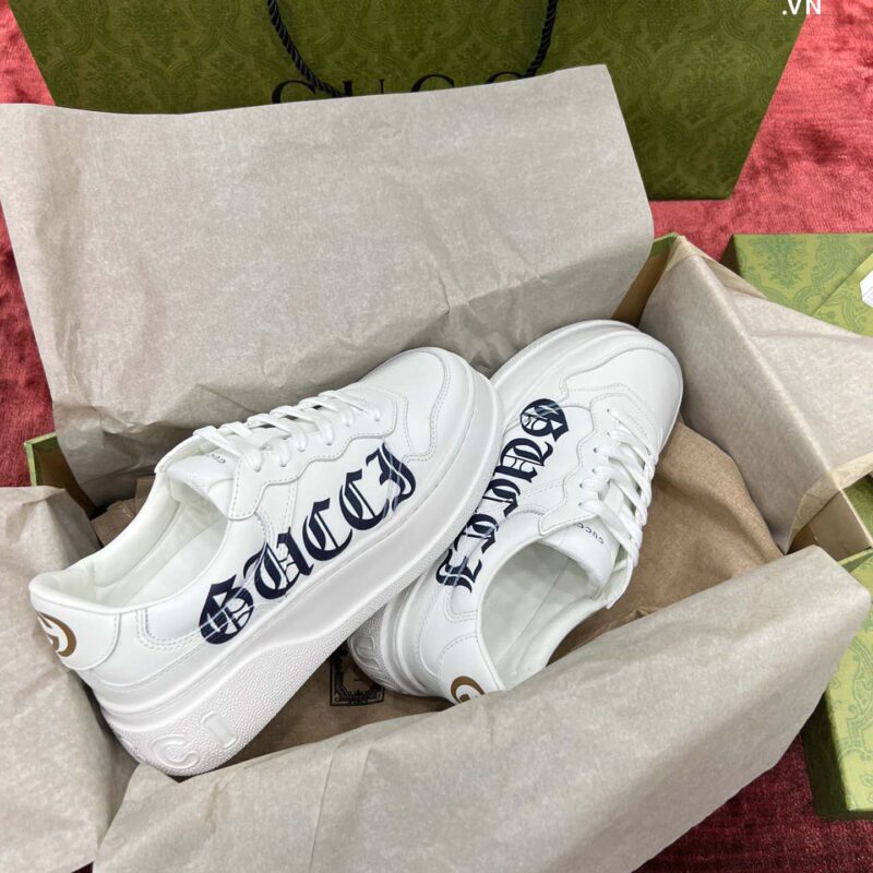 Giày Gucci GG Sneaker Logo White Best Quality