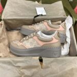 Giày Gucci GG Sneaker Oatmeal Light Pink GG Supreme (Women's) Best Quality