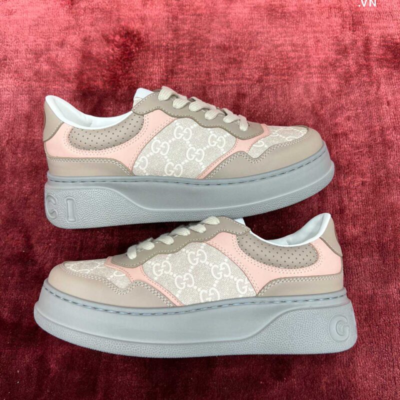 Giày Gucci GG Sneaker Oatmeal Light Pink GG Supreme (Women's) Best Quality