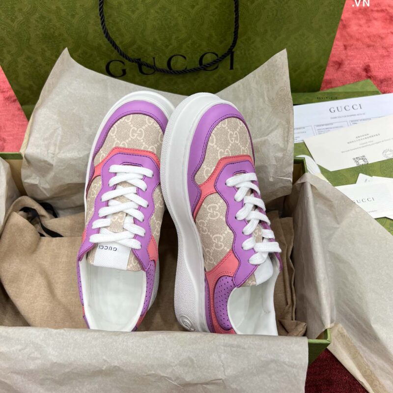 Giày Gucci GG Supreme Sneaker Pink Purple Best Quality