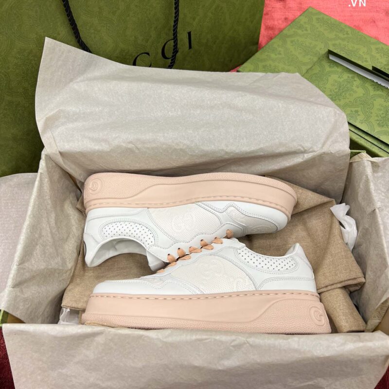 Giày Gucci GG Supreme Sneaker White Pink Best Quality