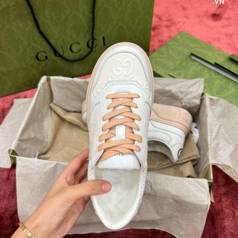 Giày Gucci GG Supreme Sneaker White Pink Best Quality