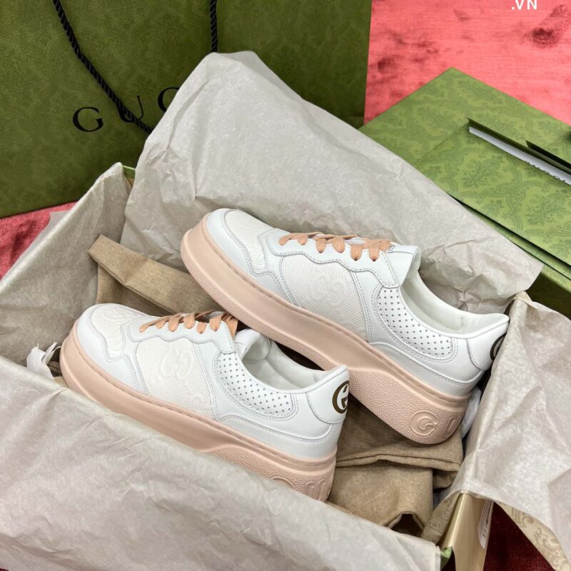 Giày Gucci GG Supreme Sneaker White Pink Best Quality