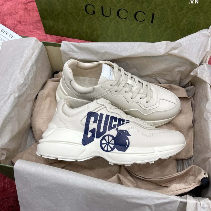 Giày Gucci Rhyton Lemon Blue Sneaker Best Quality