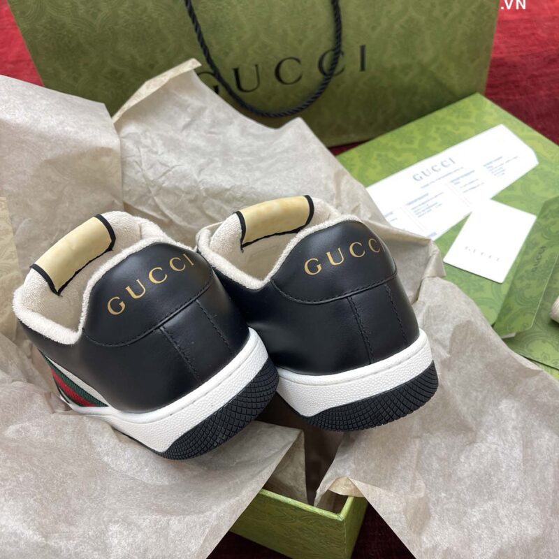 Giày Gucci Screener Black White (Women's) Best Quality