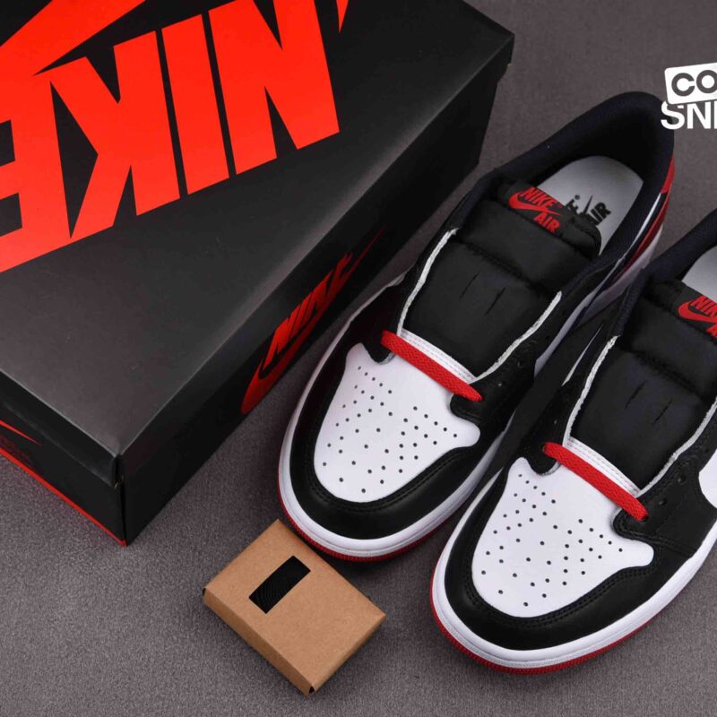 Giày Jordan 1 Retro Low OG Black Toe Best Quality