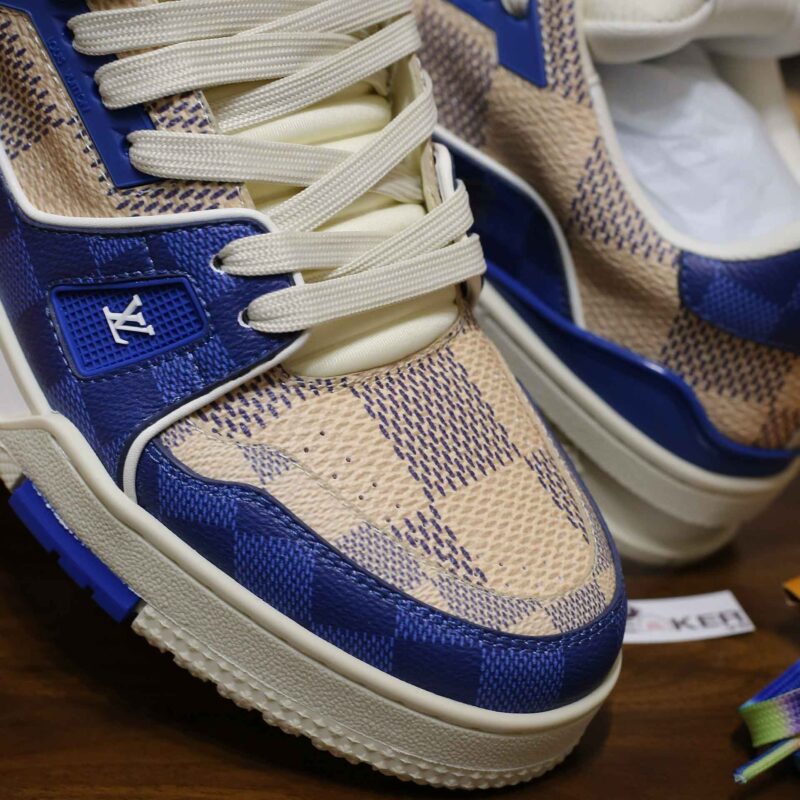 Giày Louis Vuitton LV Trainer #54 Damier Blue Best Quality