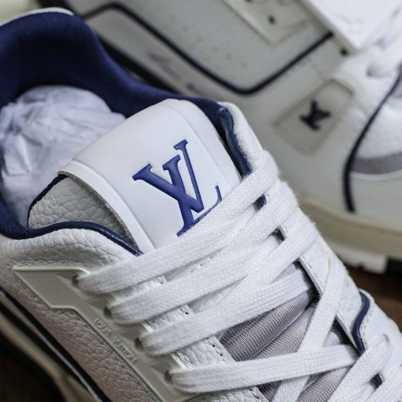 Giày Louis Vuitton Lv Trainer #54 Signature Marine Blue Best Quality