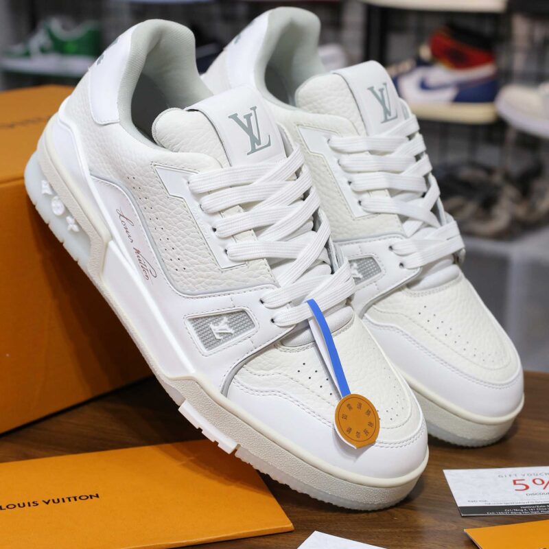 Giày Louis Vuitton LV Trainer #54 Signature White Best Quality