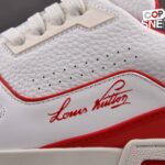 Giày Louis Vuitton LV Trainer #54 Signature White Red Best Quality