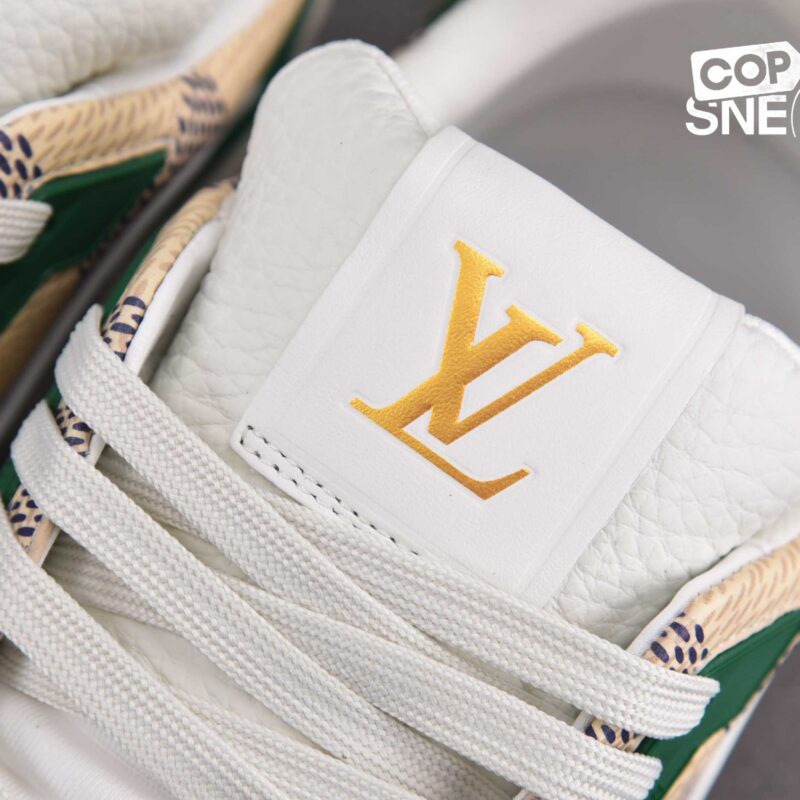 Giày Louis Vuitton LV Trainer Damier White Green Best Quality